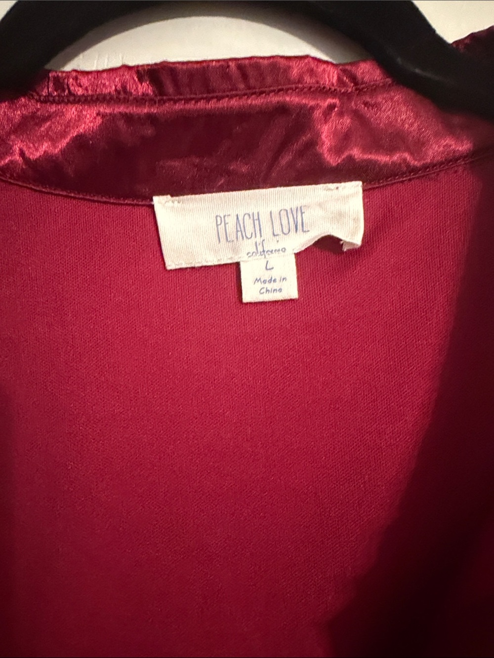 Peach Love California Rich Berry Button Down Dress - Picture 2 of 3